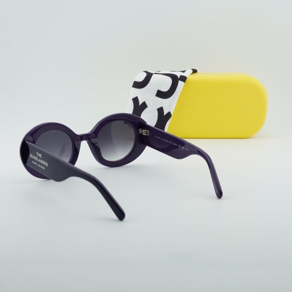 Marc Jacobs MARC 799/S 0RY8 9O Sunglasses Violet Oval Frame, Grey Lenses main image 10